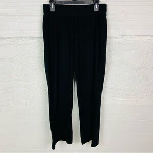JOCKEY black fleece pull on relax longe comfy Pants size medium